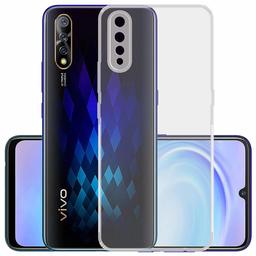 Amazon Brand - Solimo Anti Dust Plug Mobile Cover (Soft & Flexible Back case), for Vivo S1 / Vivo Z1x (Transparent)