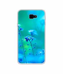 Amazon Brand - Solimo Designer Blue Flower UV Printed Soft Back Case Mobile Cover for Samsung Galaxy J7 Prime