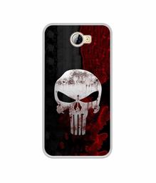 Amazon Brand - Solimo Designer Punisher Skull UV Printed Soft Back Case Mobile Cover for Huawei Honor Bee 4G