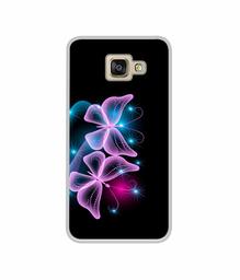 Amazon Brand - Solimo Designer Butterflies Neon Light UV Printed Soft Back Case Mobile Cover for Samsung Galaxy A5 (2016)