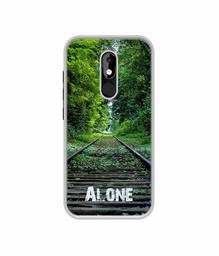 Amazon Brand - Solimo Designer Alone UV Printed Soft Back Case Mobile Cover for Micromax Canvas Selfie 3 Q460