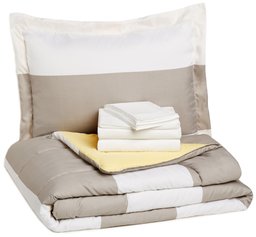 AmazonBasics 5-Piece Bed In A Bag - Twin/Twin XL