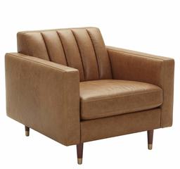 Amazon Brand – Rivet Damien Mid-Century Modern Channel-Backed Living Room Chair, 35