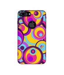 Amazon Brand - Solimo Designer Multicolor Circle 3D Printed Hard Back Case Mobile Cover for Apple iPhone 7 Plus (Logo Cut)