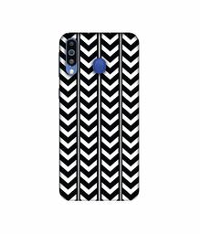 Amazon Brand - Solimo Designer Arrow Texture 3D Printed Hard Back Case Mobile Cover for Samsung Galaxy M21