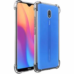 Amazon Brand - Solimo Mobile Cover (Soft & Flexible Back case) for Mi Redmi 8A (Transparent)