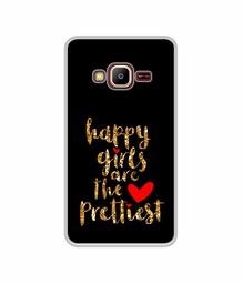 Amazon Brand - Solimo Designer Happy Girls are The Prettiest UV Printed Soft Back Case Mobile Cover for Samsung Z2