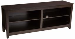 AmazonBasics Classic 58 Inch Wood TV Stand with Storage Console, Cappuccino