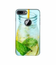 Amazon Brand - Solimo Designer Lemon Juice 3D Printed Hard Back Case Mobile Cover for Apple iPhone 8 Plus (with Logo Cut)