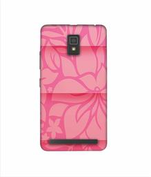 Amazon Brand - Solimo Designer Pink Flower Banch Print On Cloth 3D Printed Hard Back Case Mobile Cover for Lenovo A6600