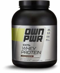 OWN PWR 100% Whey Protein Powder, Chocolate Cake Batter, 25 G Protein with Enzymes, 5 Pound (62 Servings)