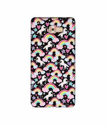 Amazon Brand - Solimo Designer Unicorn Texture 3D Printed Hard Back Case Mobile Cover for Samsung Galaxy C9 Pro