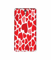 Amazon Brand - Solimo Designer Heart Pattern 3D Printed Hard Back Case Mobile Cover for Sony Xperia C5 Ultra Dual