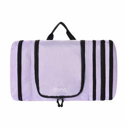 Eono Essentials Travel Toiletry Bag Storage Bag to Save Space, Waterproof Hanging Kit for Men and Women. Purple