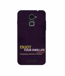 Amazon Brand - Solimo Designer Enjoy Your Life 3D Printed Hard Back Case Mobile Cover for Coolpad Note 3 Lite