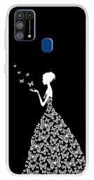 Amazon Brand - Solimo Designer Multicolor Girl Design Printed Soft Back Case Mobile Cover for Samsung Galaxy M31