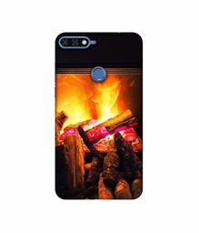 Amazon Brand - Solimo Designer Born Fire 3D Printed Hard Back Case Mobile Cover for Huawei Honor 7A