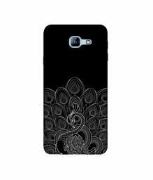 Amazon Brand - Solimo Designer Peacock Pattern 3D Printed Hard Back Case Mobile Cover for Samsung Galaxy A8 (2016)