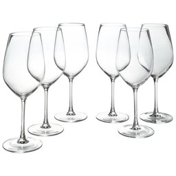 Amazon Brand – Stone & Beam Traditional Red Wine Glass, 22-Ounce, Set of 6