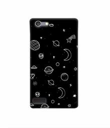 Amazon Brand - Solimo Designer Solar System 3D Printed Hard Back Case Mobile Cover for Oppo Neo 7