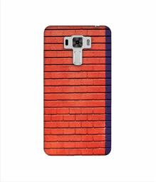 Amazon Brand - Solimo Designer Red and Purple Brick 3D Printed Hard Back Case Mobile Cover for Asus Zenfone 3 Laser ZC551KL