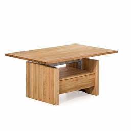 Amazon Brand - Alkove Hayes Lift-Top Solid Wood Coffee Table with 1-Drawer, 110 x 70 x 51-70cm, Wild Oak/Metal