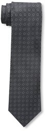 Franklin Tailored Men's Circle Neat Pattern Tie, Charcoal