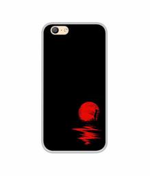 Amazon Brand - Solimo Designer Red Moon UV Printed Soft Back Case Mobile Cover for Oppo A57