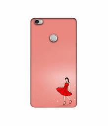 Amazon Brand - Solimo Designer Red Dress Lady 3D Printed Hard Back Case Mobile Cover for Xiaomi Mi Max