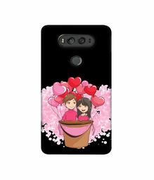 Amazon Brand - Solimo Designer Boy and Girl 3D Printed Hard Back Case Mobile Cover for LG V20