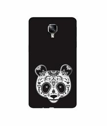 Amazon Brand - Solimo Designer Panda Illustrator 3D Printed Hard Back Case Mobile Cover for OnePlus 3 / OnePlus 3T