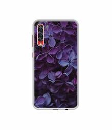 Amazon Brand - Solimo Designer Purple Flowers UV Printed Soft Back Case Mobile Cover for Samsung Galaxy A70s