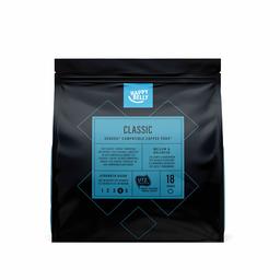 Marchio Amazon- Happy Belly Cialde Classic, compatibili con Senseo* - caffè certificato UTZ, 90 cialde (5x18 )