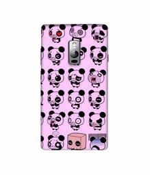 Amazon Brand - Solimo Designer Panda Experation 3D Printed Hard Back Case Mobile Cover for OnePlus 2