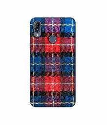 Amazon Brand - Solimo Designer Check Cloth 3D Printed Hard Back Case Mobile Cover for Asus Zenfone Max (M2) ZB633KL