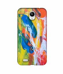 Amazon Brand - Solimo Designer Multicolor Paint On Wall 3D Printed Hard Back Case Mobile Cover for Vivo Y21L