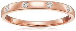 Amazon Collection10k Rose Gold Diamond Ring, Size 8.5