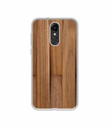 Amazon Brand - Solimo Designer Wooden Art UV Printed Soft Back Case Mobile Cover for Lava Z70