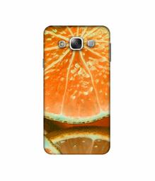 Amazon Brand - Solimo Designer Orange Slice 3D Printed Hard Back Case Mobile Cover for Samsung Galaxy E5