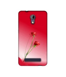 Amazon Brand - Solimo Designer Red Roses UV Printed Soft Back Case Mobile Cover for Micromax Bharat 2 Q402