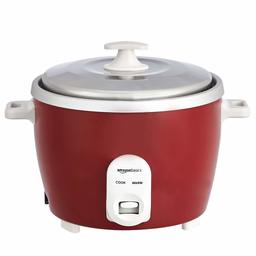 AmazonBasics Electric Rice Cooker 1.8 L (700 W) Maroon