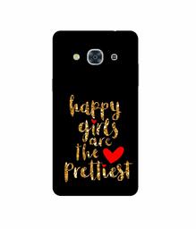 Amazon Brand - Solimo Designer Happy Girls are The Prettiest 3D Printed Hard Back Case Mobile Cover for Samsung Galaxy J3 Pro