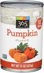 365 Everyday Value, Pumpkin Puree, 15 oz