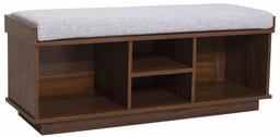 Ravenna Home Upholstered Entryway Cushioned Storage Bench