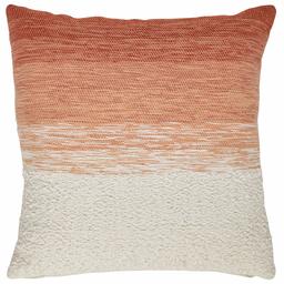 Amazon Brand – Rivet Casual Ombre Throw Pillow - 17 x 17 Inch, Terracotta