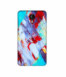 Amazon Brand - Solimo Designer Blue and Red Brush Texture 3D Printed Hard Back Case Mobile Cover for Micromax Canvas Nitro 4G E455