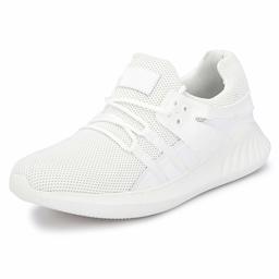 Klepe Men's White Running Shoes-8 UK (42 EU) (9 US) (KP81/WHT)