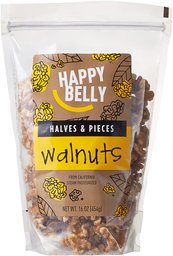 Amazon Brand - Happy Belly California Walnuts, Halves and Pieces, 16 Ounce