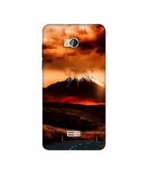 Amazon Brand - Solimo Designer Volcano 3D Printed Hard Back Case Mobile Cover for Micromax Bolt Q336