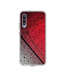 Amazon Brand - Solimo Designer Water Drop On Glass UV Printed Soft Back Case Mobile Cover for Mi A3